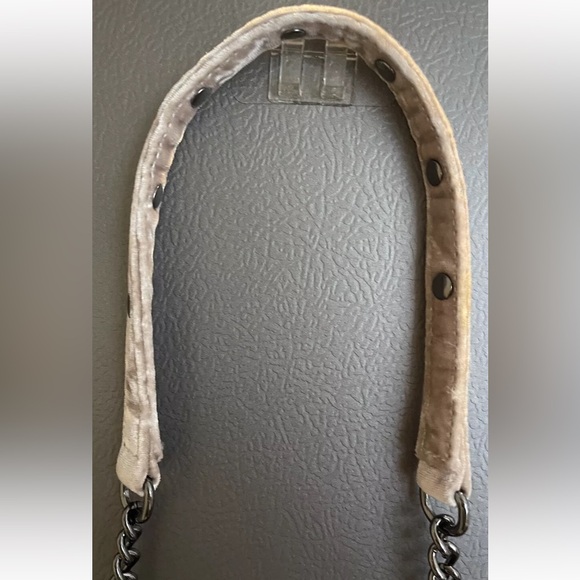 Rebecca Minkoff Suede Mini MAC Crossbody Purse Pink/Taupe Blend - Picture 16 of 16